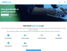 Tablet Screenshot of bulk-sms.be